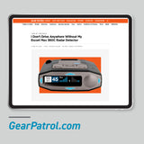 escort gear patrol media mention panel image of website