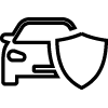car with shield icon