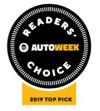 Autoweek Magazine Reader's choice top pick award badge