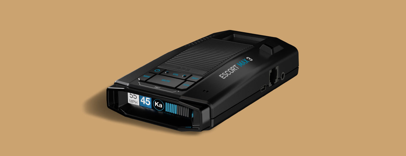 MAX 3 portable radar detector slider image