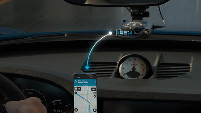 ESCORT MAX 360 MKII Connection to DriveSmarter Smartphone app slide gallery image