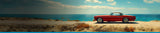 Vintage car on beach road Escort radar deals page banner
