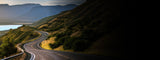 winding mountain road background image