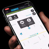 Escort live app on smartphone plan your journey