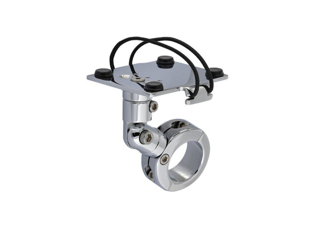 Motorcycle Universal Handlebar Mount Accessories ESCORT Chrome  
